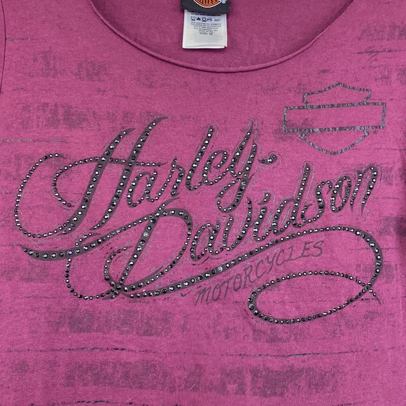 Harley Davidson Motor City, Michigan Bling Short sleeve Tee - Picture 2 of 7